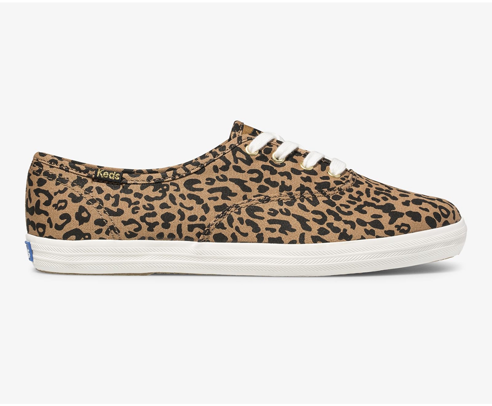 Keds Sneaker Damen Braun - Washable Champion Animal - STV-289561